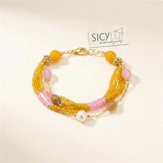 Armband Sicylui Dame in Halbedelsteine 1492BR16 - 1492BR16